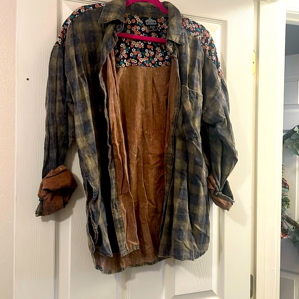 Angie floral flannel